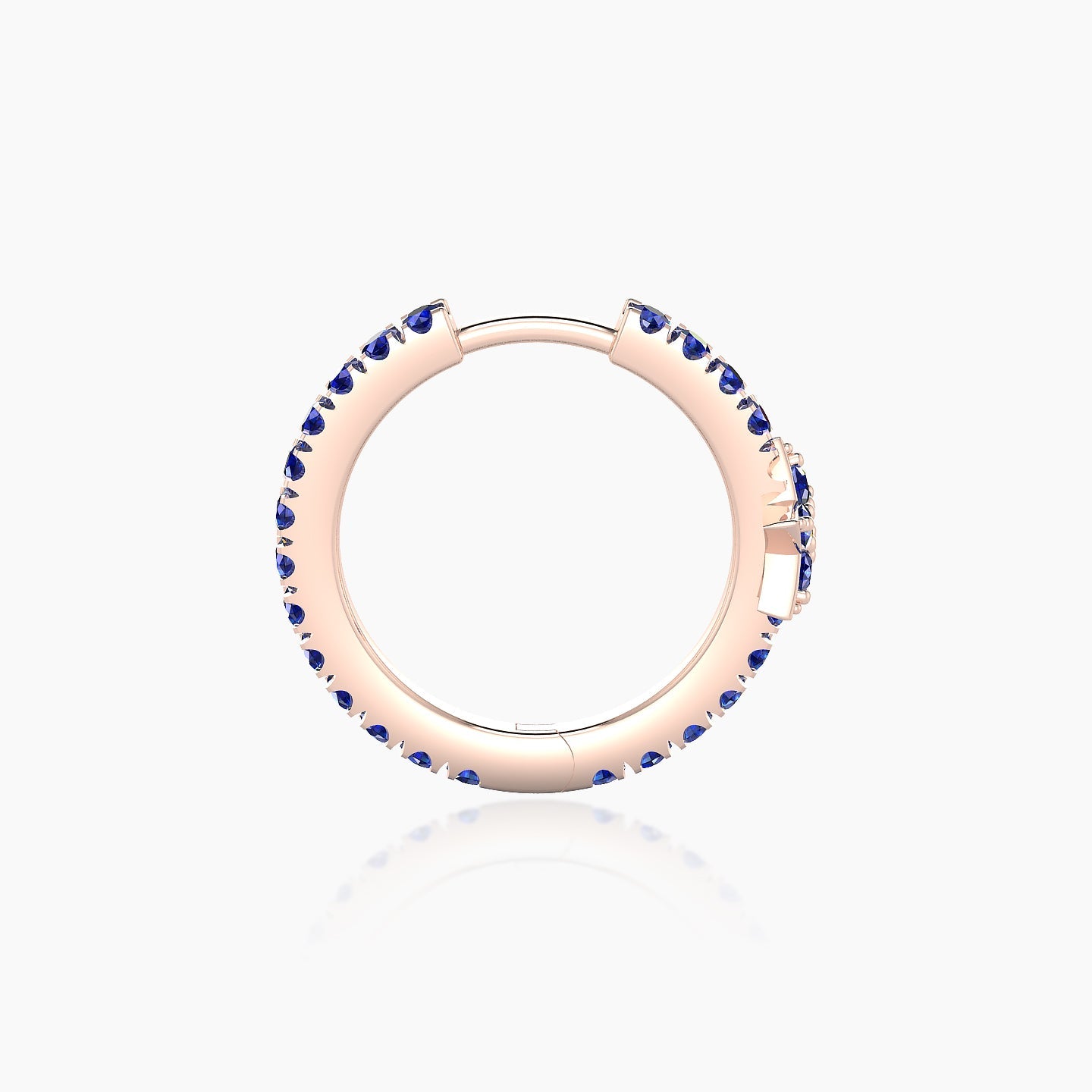 Asteria | 18k Rose Gold 9.5 mm Star Sapphire Hoop Piercing