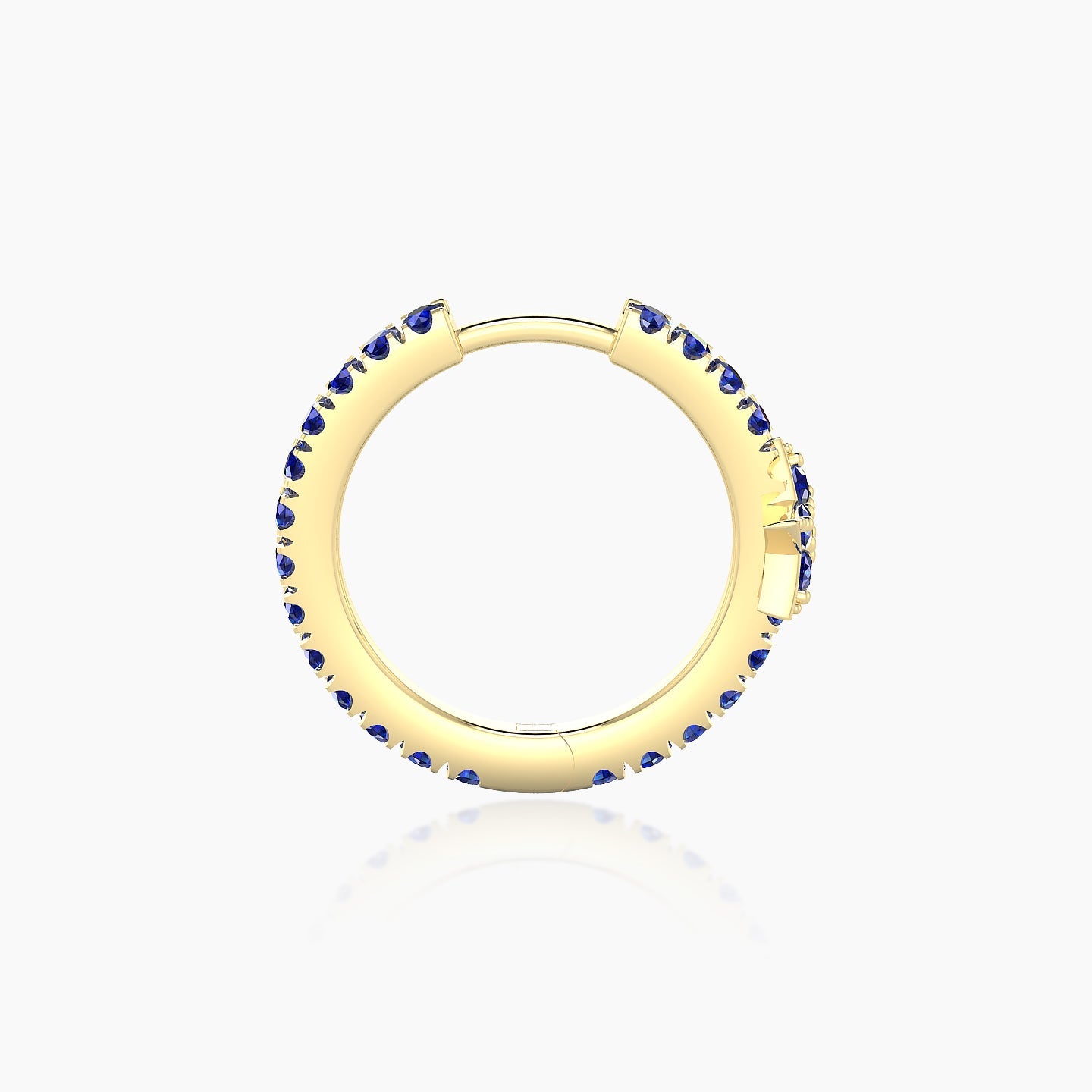 Asteria | 18k Yellow Gold 9.5 mm Star Sapphire Hoop Piercing