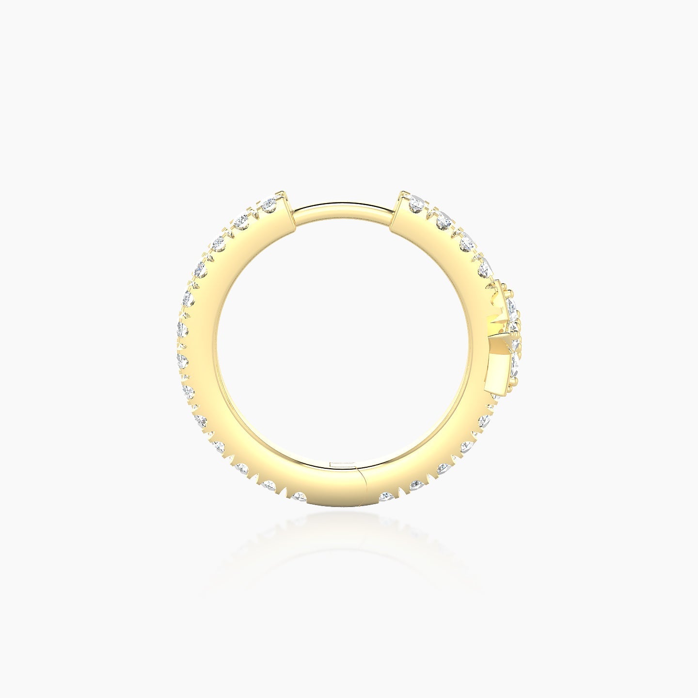 Asteria | 18k Yellow Gold 9.5 mm Star Diamond Nose Ring Piercing