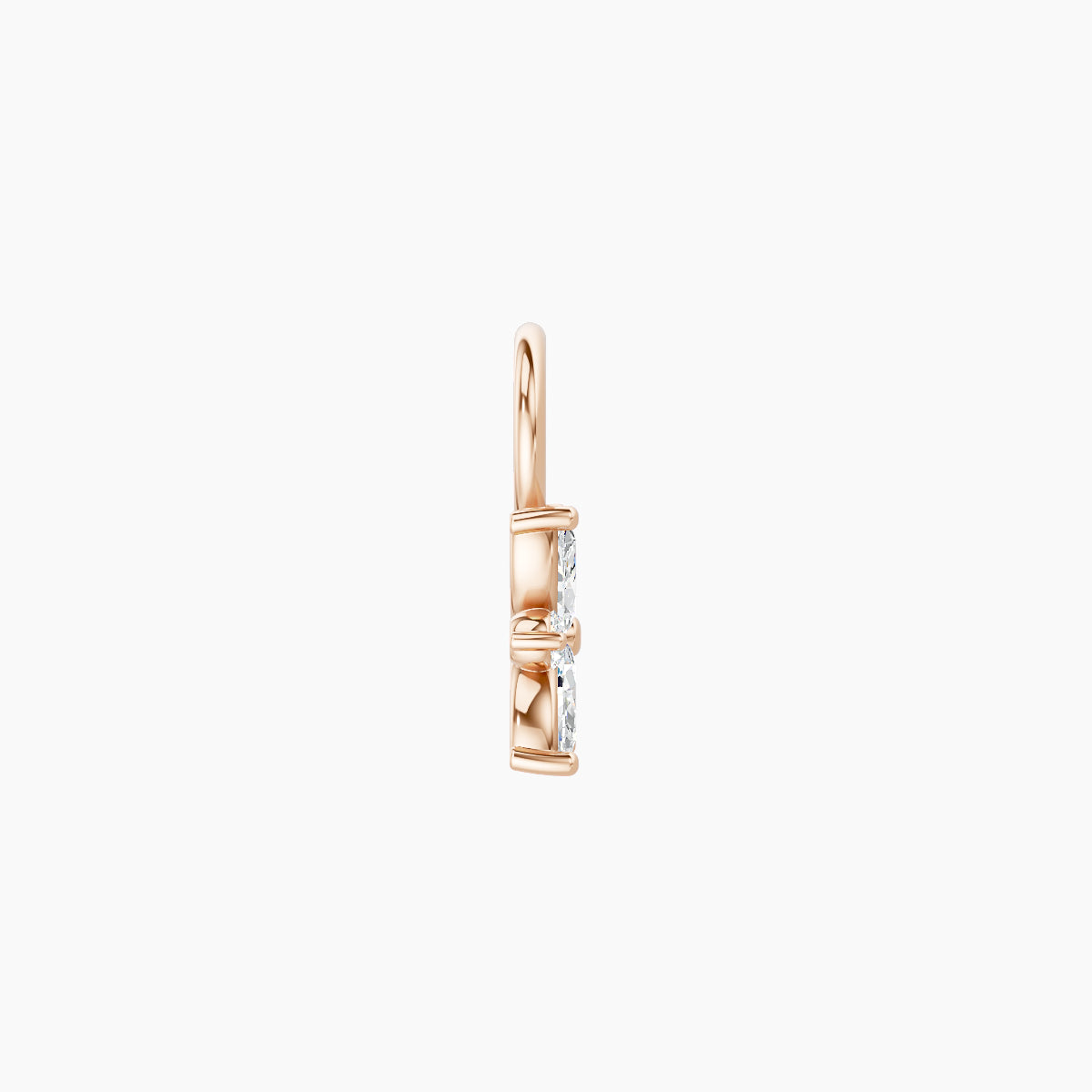 Aurore | 18k Rose Gold 5.5 mm Flower Diamond Charm