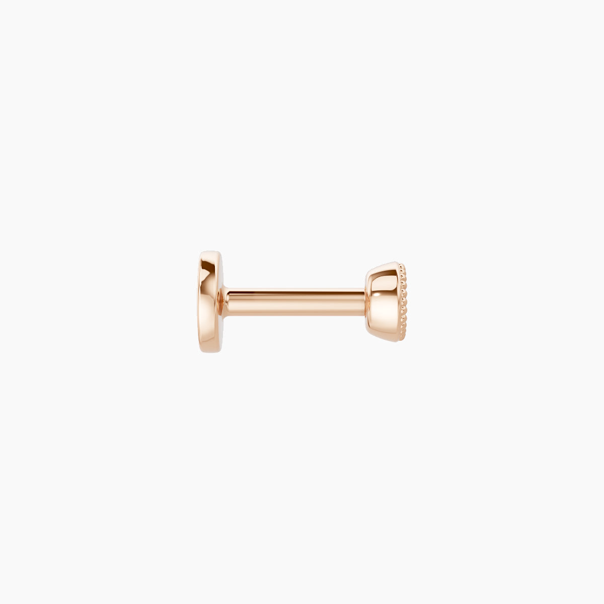 Aya | 18k Rose Gold 5 mm 3 mm Round Ruby Nose Piercing