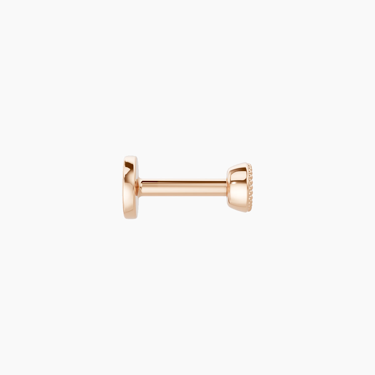 Aya | 18k Rose Gold 5 mm 3 mm Round Sapphire Nose Piercing