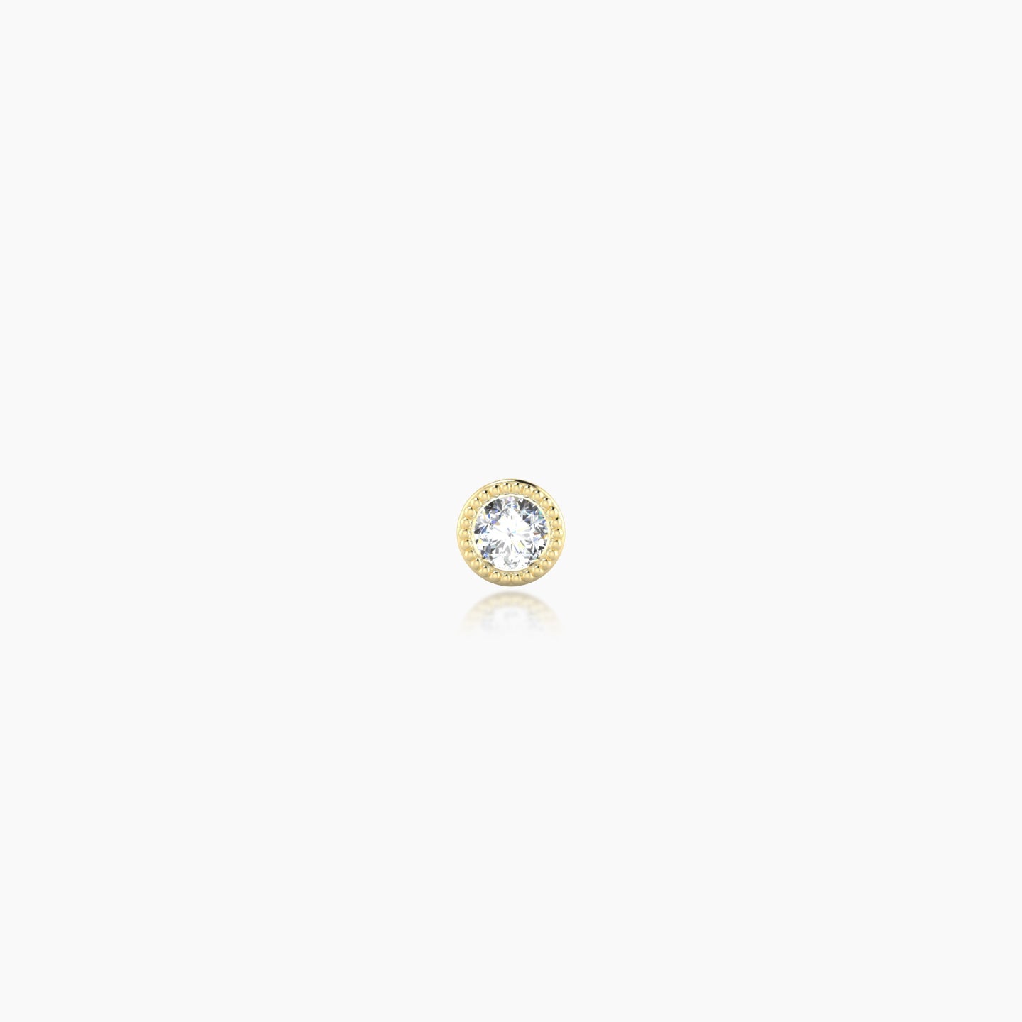 Aya | 18k Yellow Gold 3 mm 5 mm Round Diamond Piercing