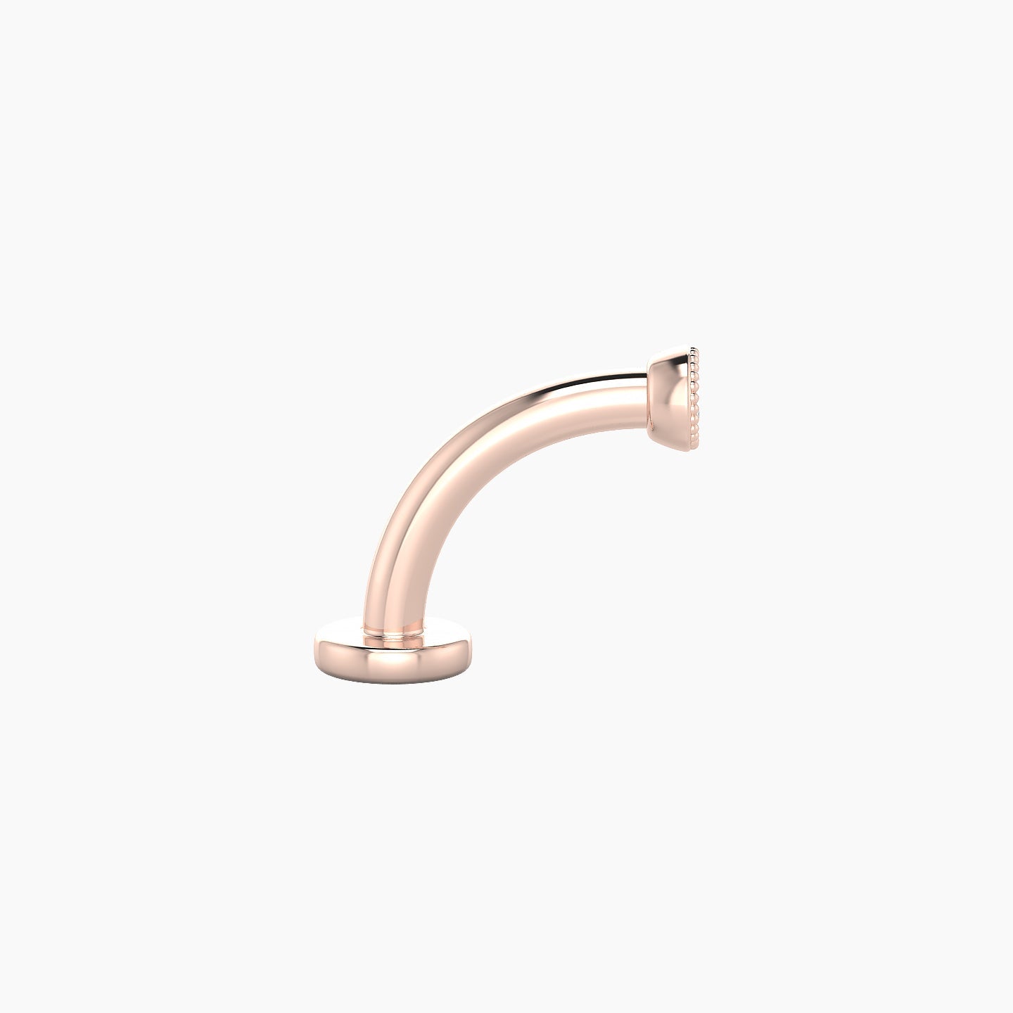 Aya | 18k Rose Gold 3 mm 8 mm Round Diamond Floating Navel Piercing