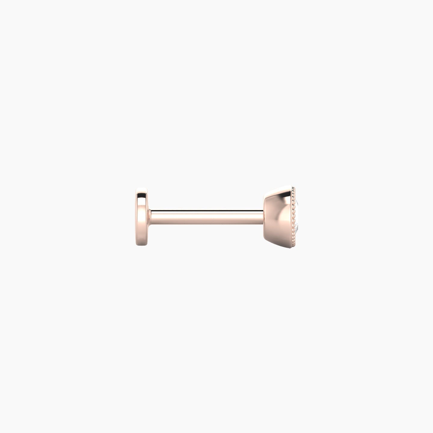 Aya | 18k Rose Gold 4 mm 6.5 mm Round Diamond Piercing