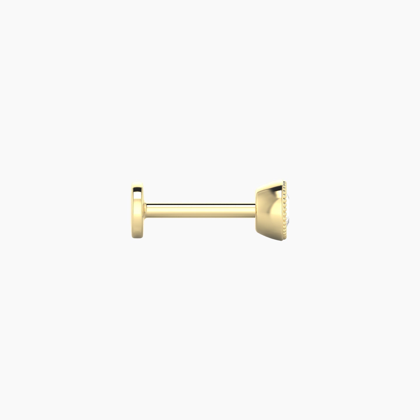 Aya | 18k Yellow Gold 4 mm 6.5 mm Round Diamond Piercing