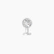 Aya | Round Diamond Floating Navel Piercing