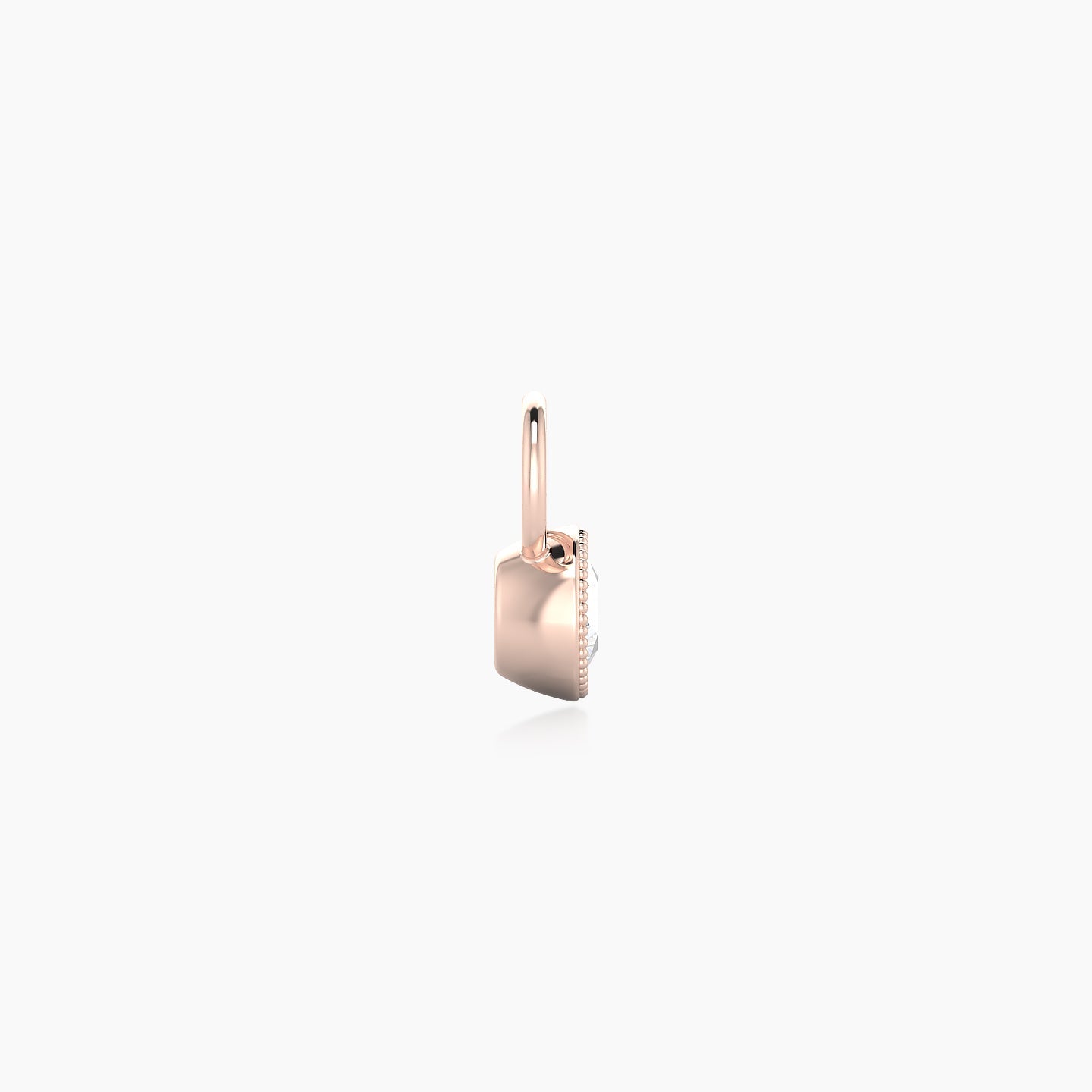 Aya | 18k Rose Gold 4.5 mm Round Diamond Charm