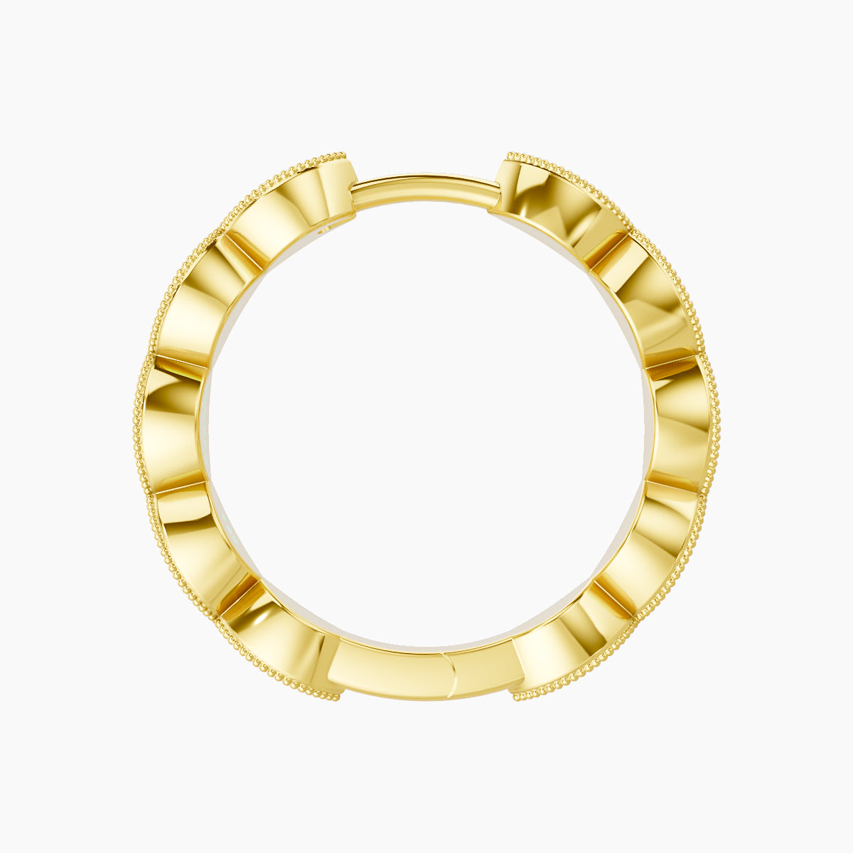 Bellona | 18k Yellow Gold 11 mm Diamond Hoop Piercing