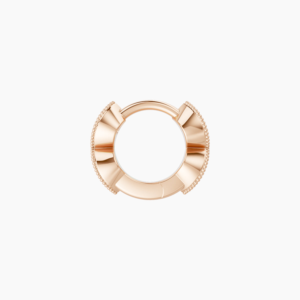 Bellona | 18k Rose Gold 5 mm Diamond Hoop Piercing