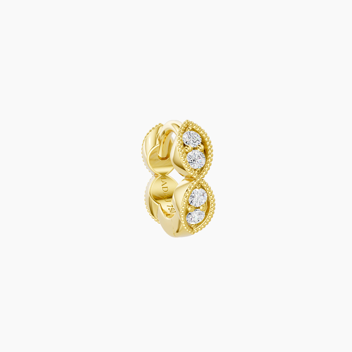 Bellona | 18k Yellow Gold 5 mm Diamond Hoop Piercing