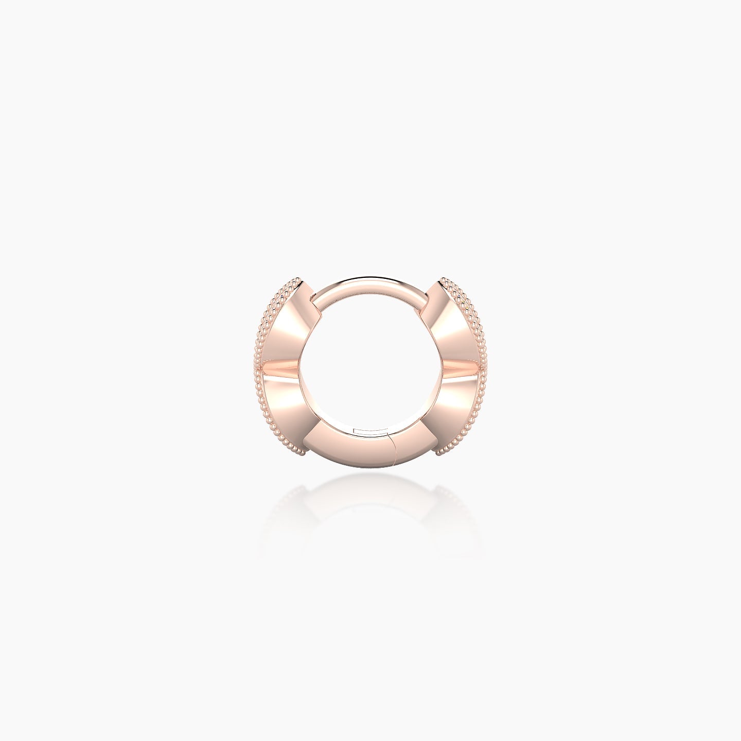 Bellona | 18k Rose Gold 5 mm Sapphire Hoop Piercing