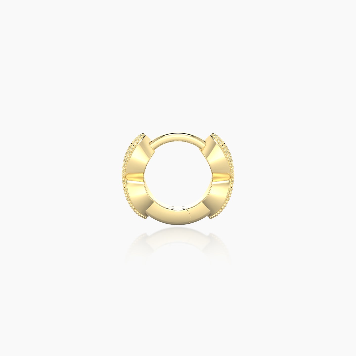 Bellona | 18k Yellow Gold 5 mm Ruby Hoop Piercing