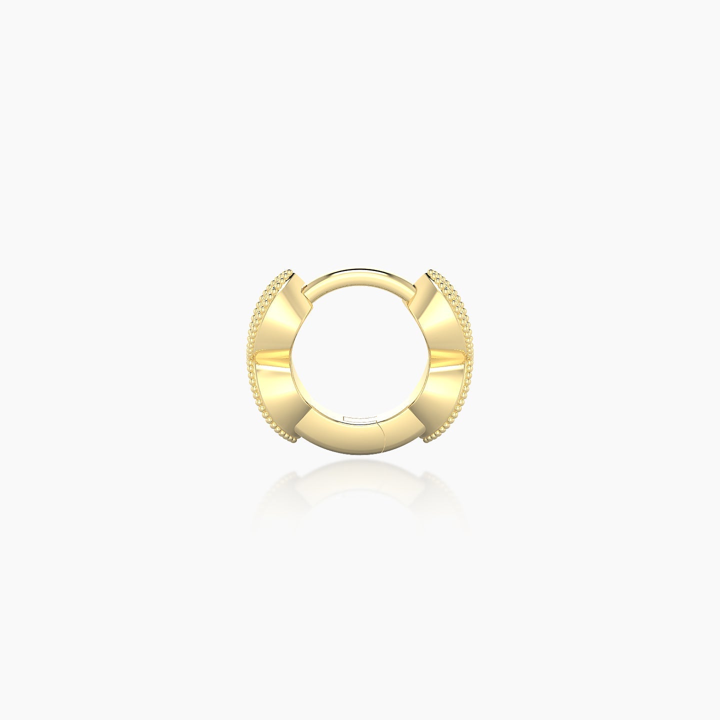 Bellona | 18k Yellow Gold 5 mm Sapphire Hoop Piercing