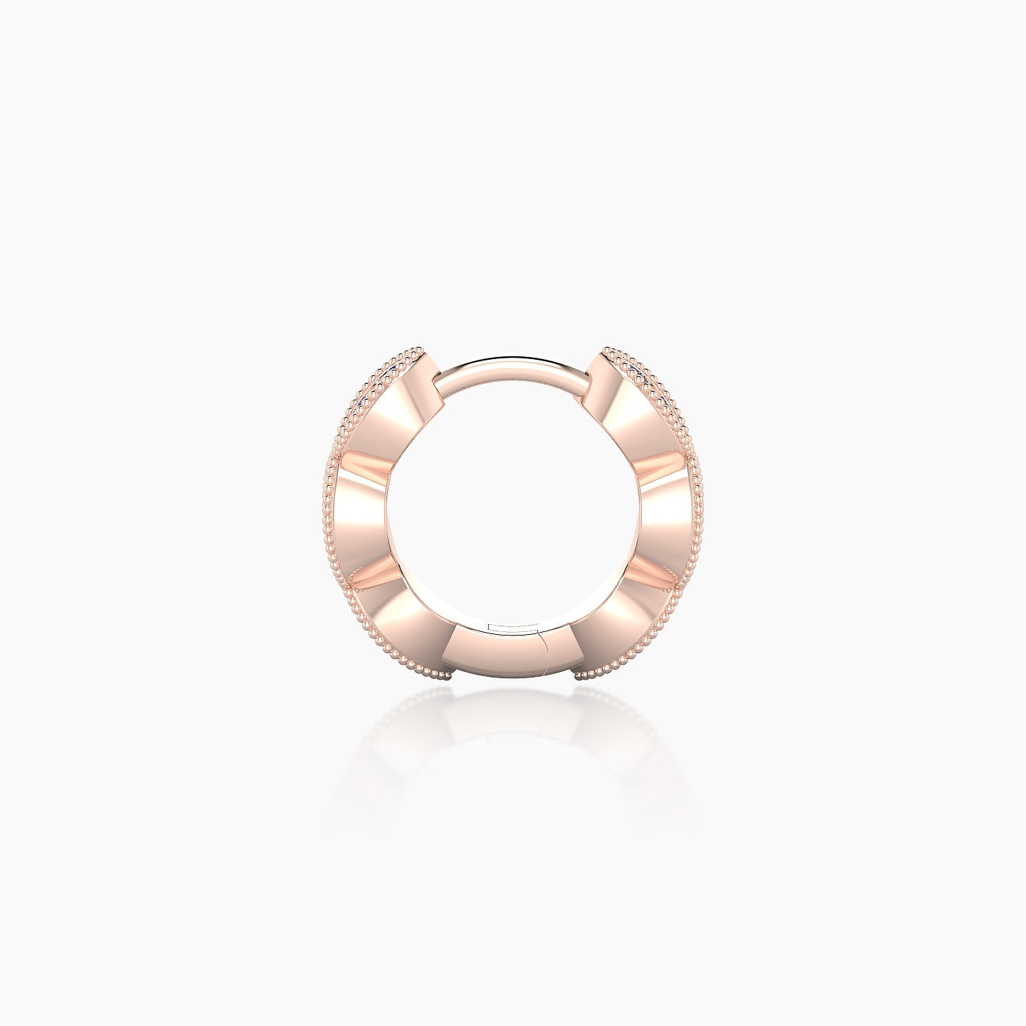 Bellona | 18k Rose Gold 6.5 mm Sapphire Hoop Piercing