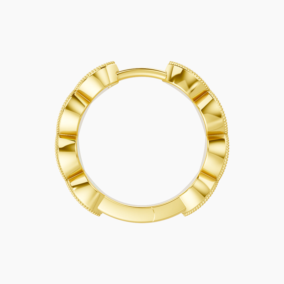 Bellona | 18k Yellow Gold 9.5 mm Sapphire Hoop Piercing