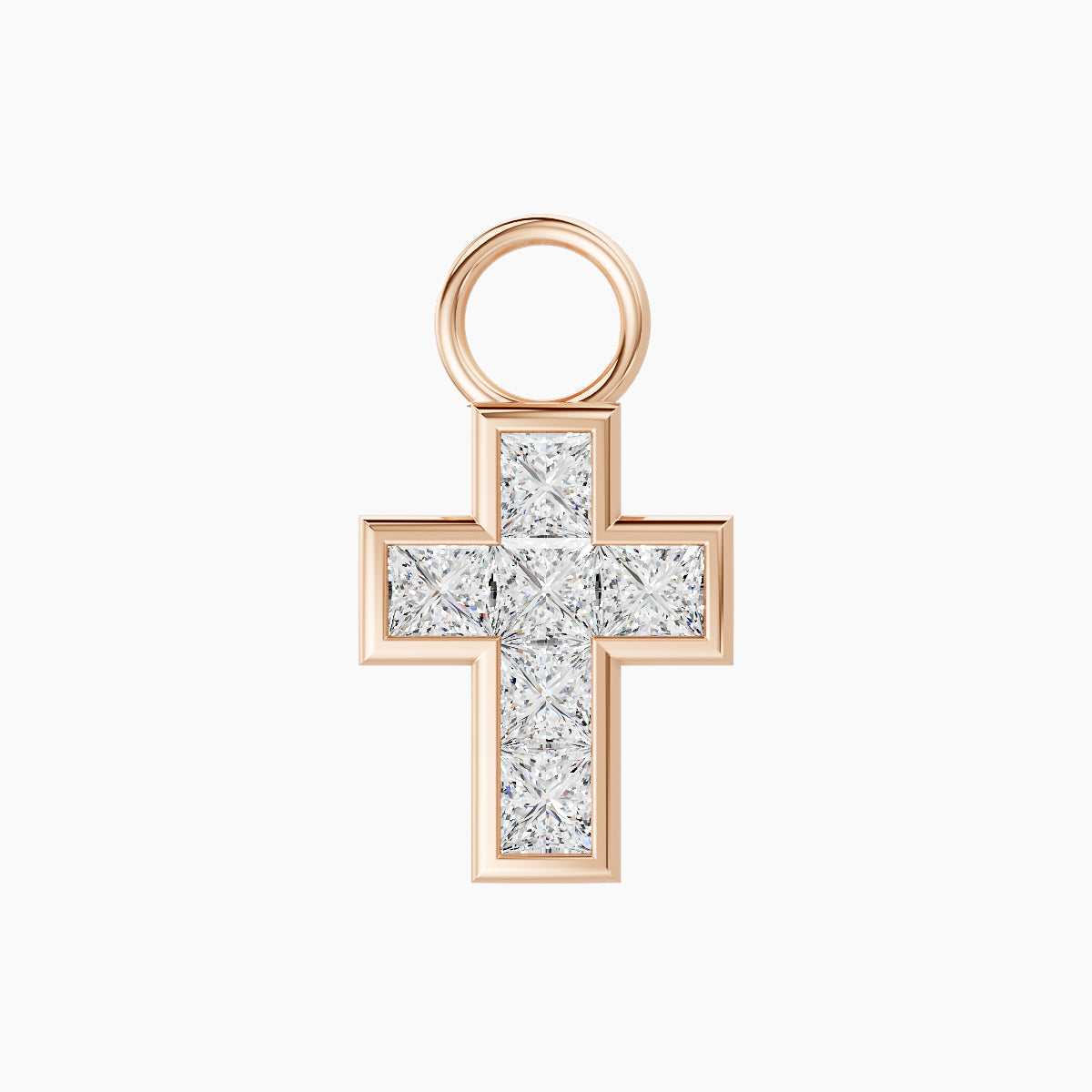 Calypso | 18k Rose Gold 9.5 mm Diamond Charm
