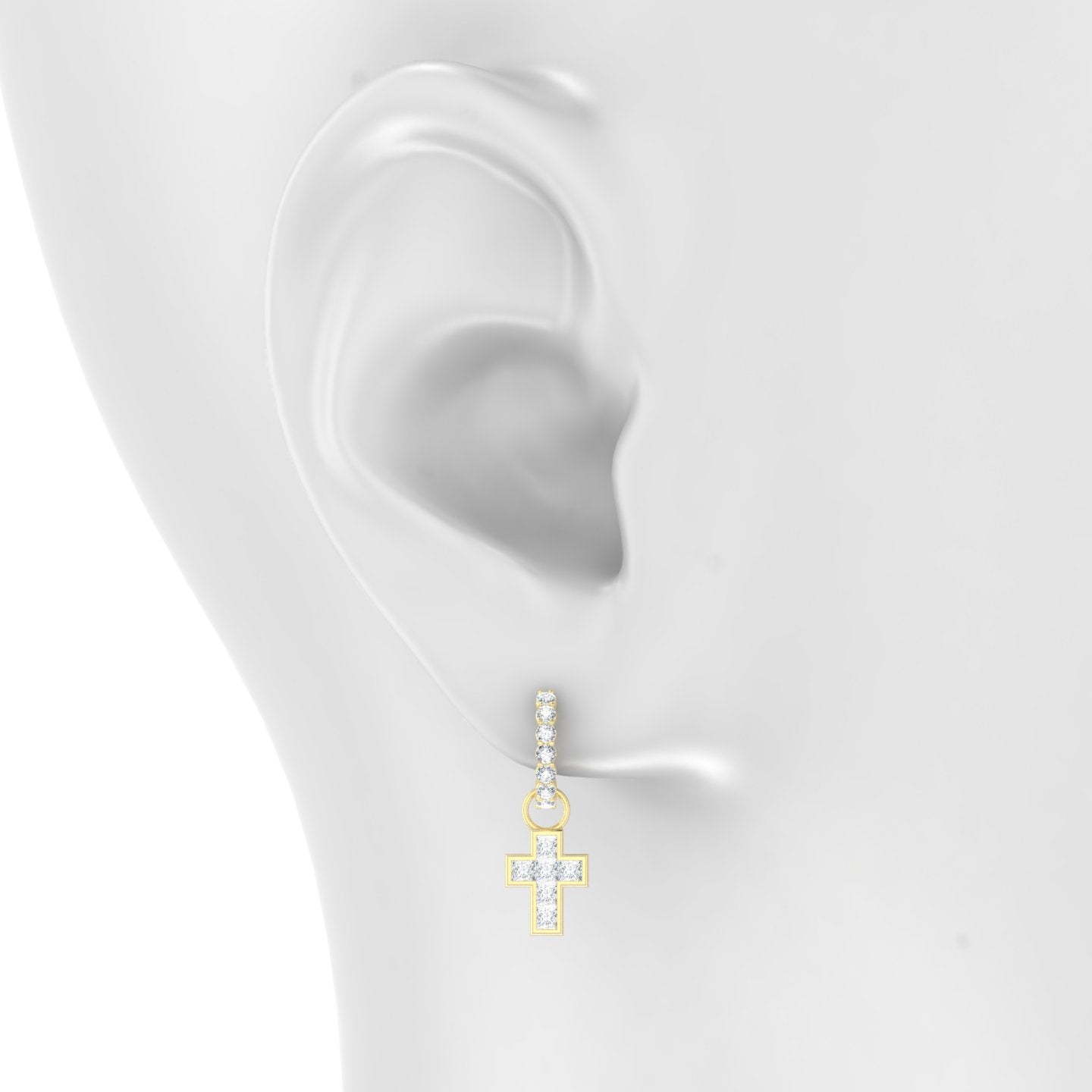 Calypso | 18k Yellow Gold 9.5 mm Diamond Charm