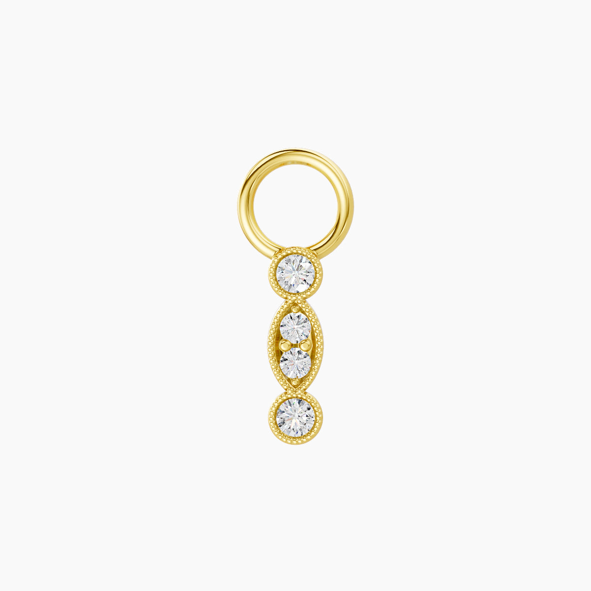 Camilla | 18k Yellow Gold 7.5 mm Diamond Charm