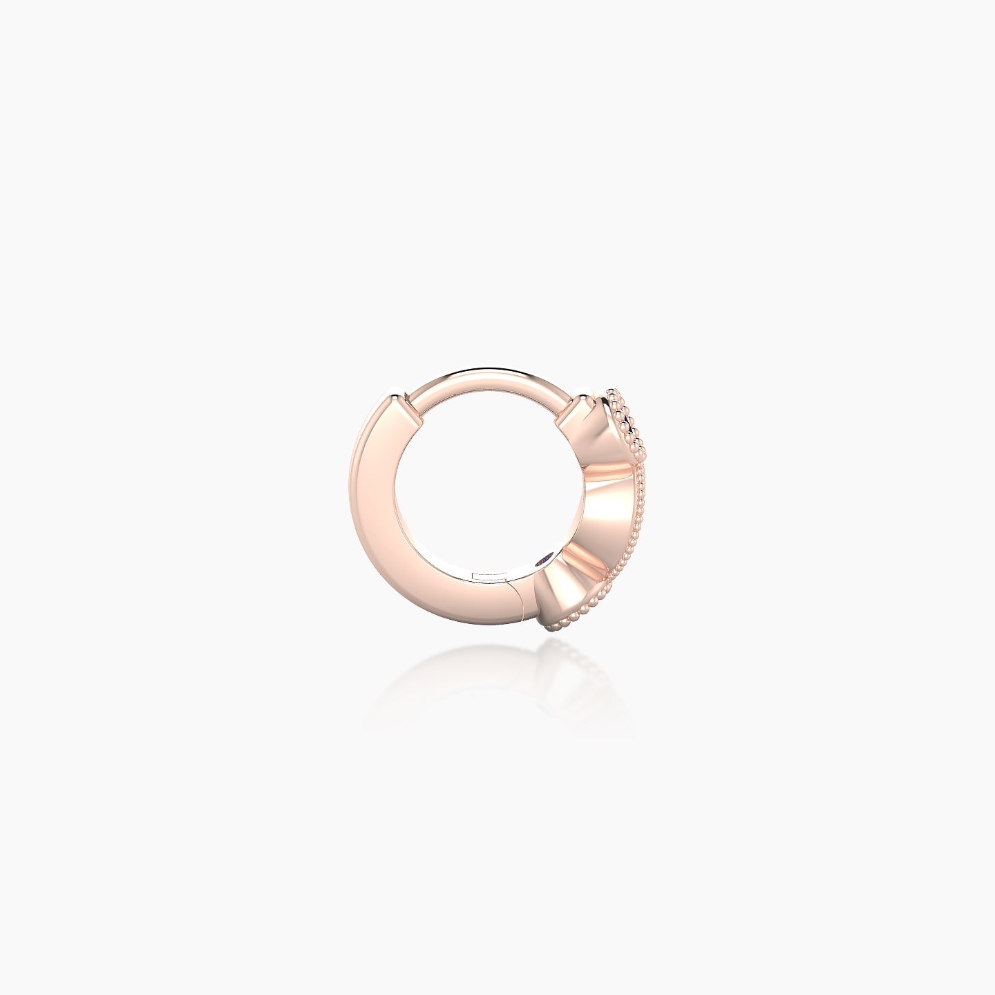 Camilla | 18k Rose Gold 5 mm Sapphire Hoop Piercing