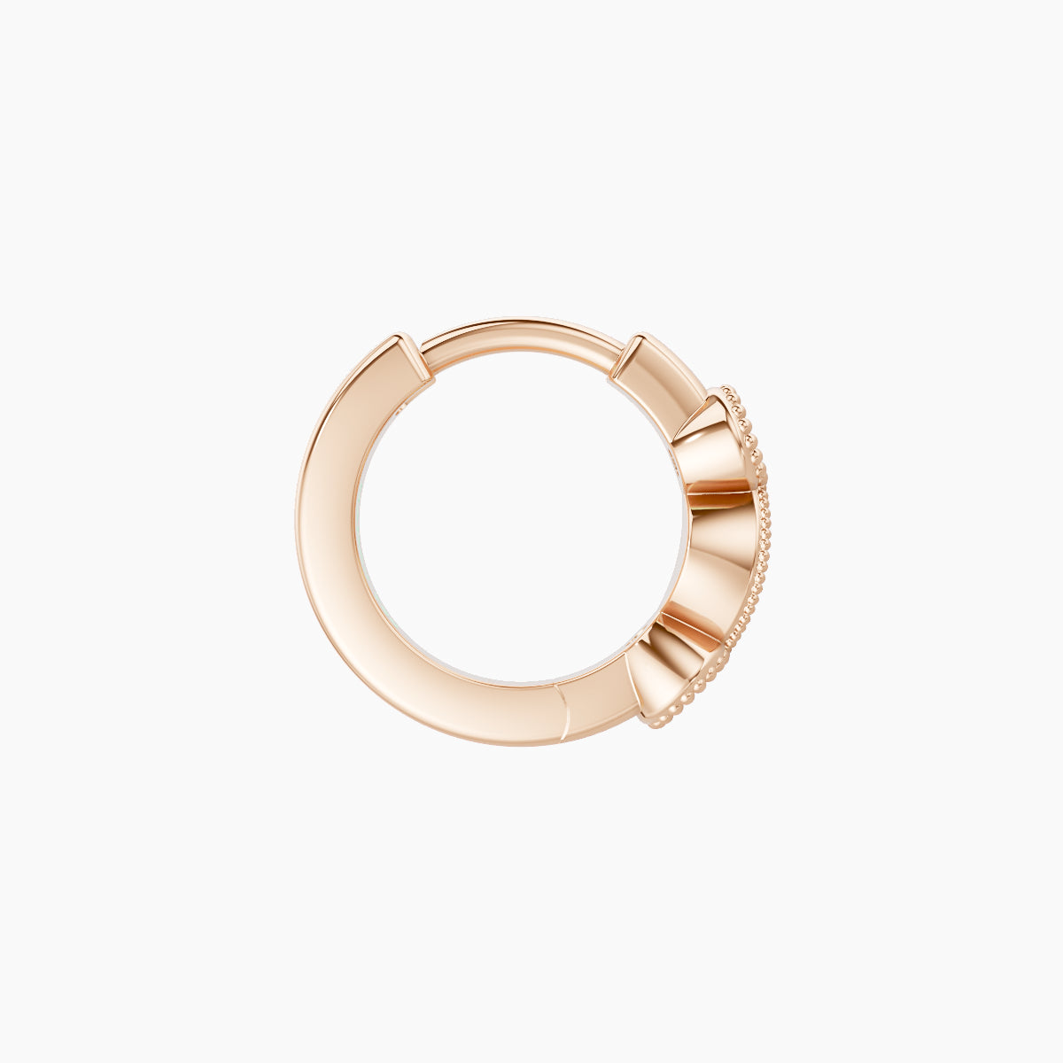 Camilla | 18k Rose Gold 6.5 mm Diamond Nose Ring Piercing