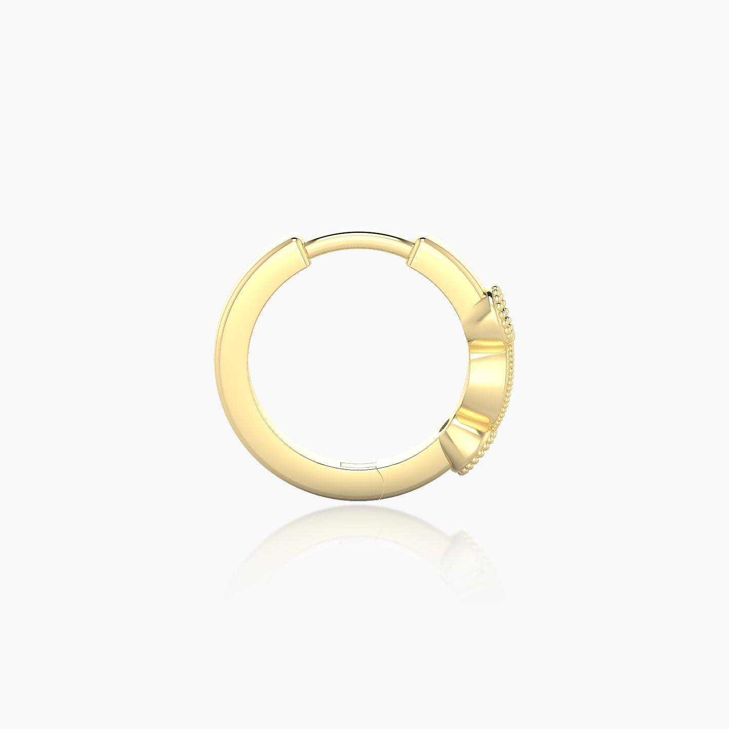 Camilla | 18k Yellow Gold 8 mm Sapphire Hoop Piercing