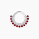 Cassandre | Piercing Daith Rubis & Diamant