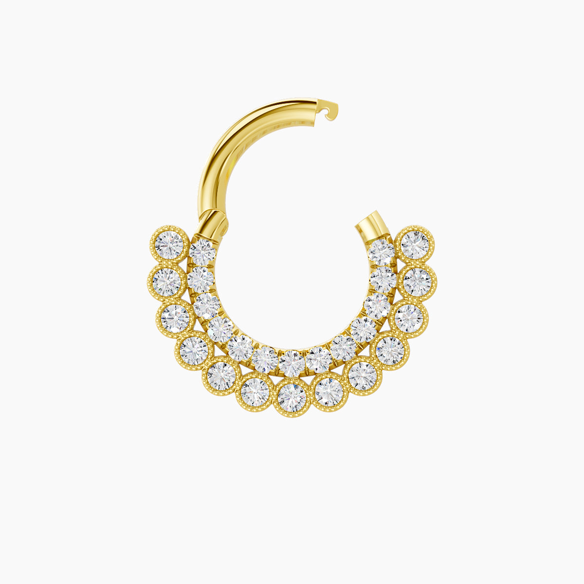 Cassandre | 18k Yellow Gold 6.5 mm Diamond Daith Piercing