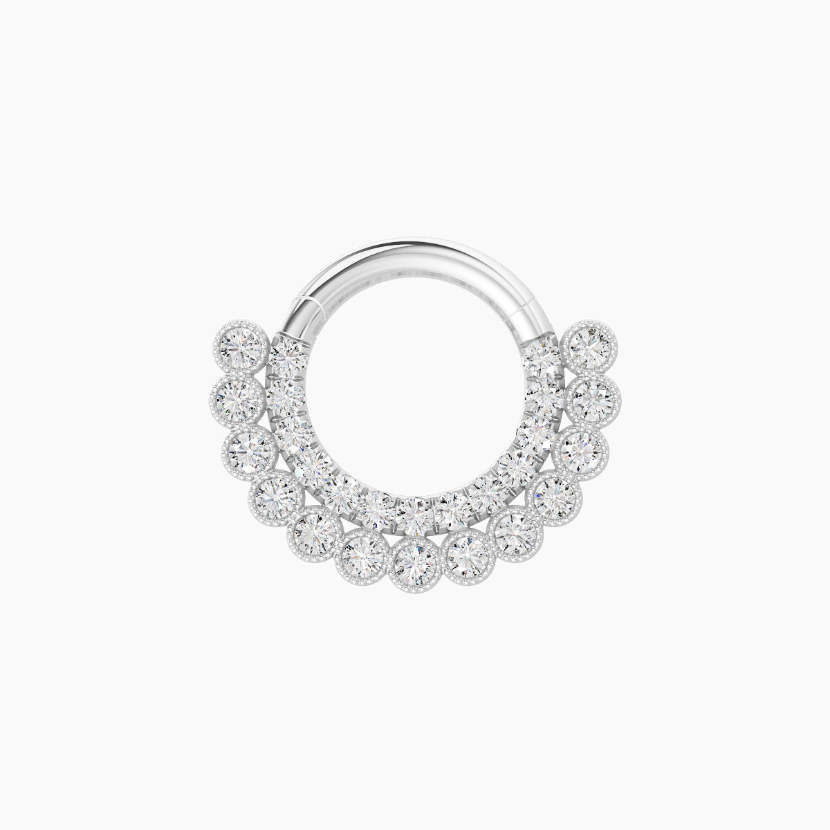 Cassandre | 18k White Gold 6.5 mm Diamond Septum Piercing