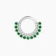 Cassandre | Emerald & Diamond Septum Piercing