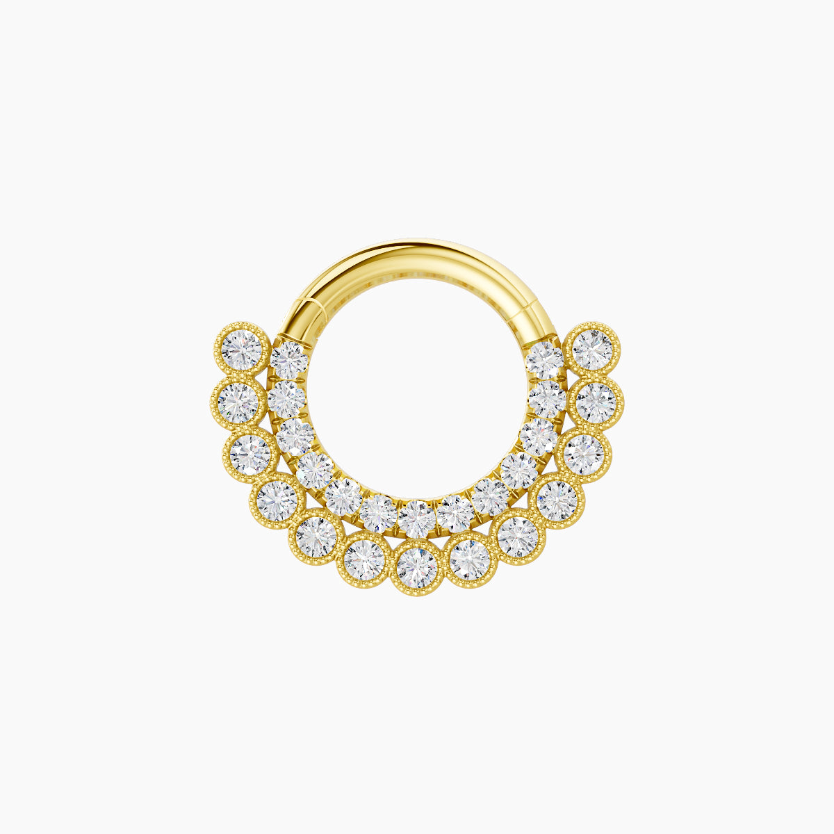 Cassandre | 18k Yellow Gold 6.5 mm Diamond Septum Piercing
