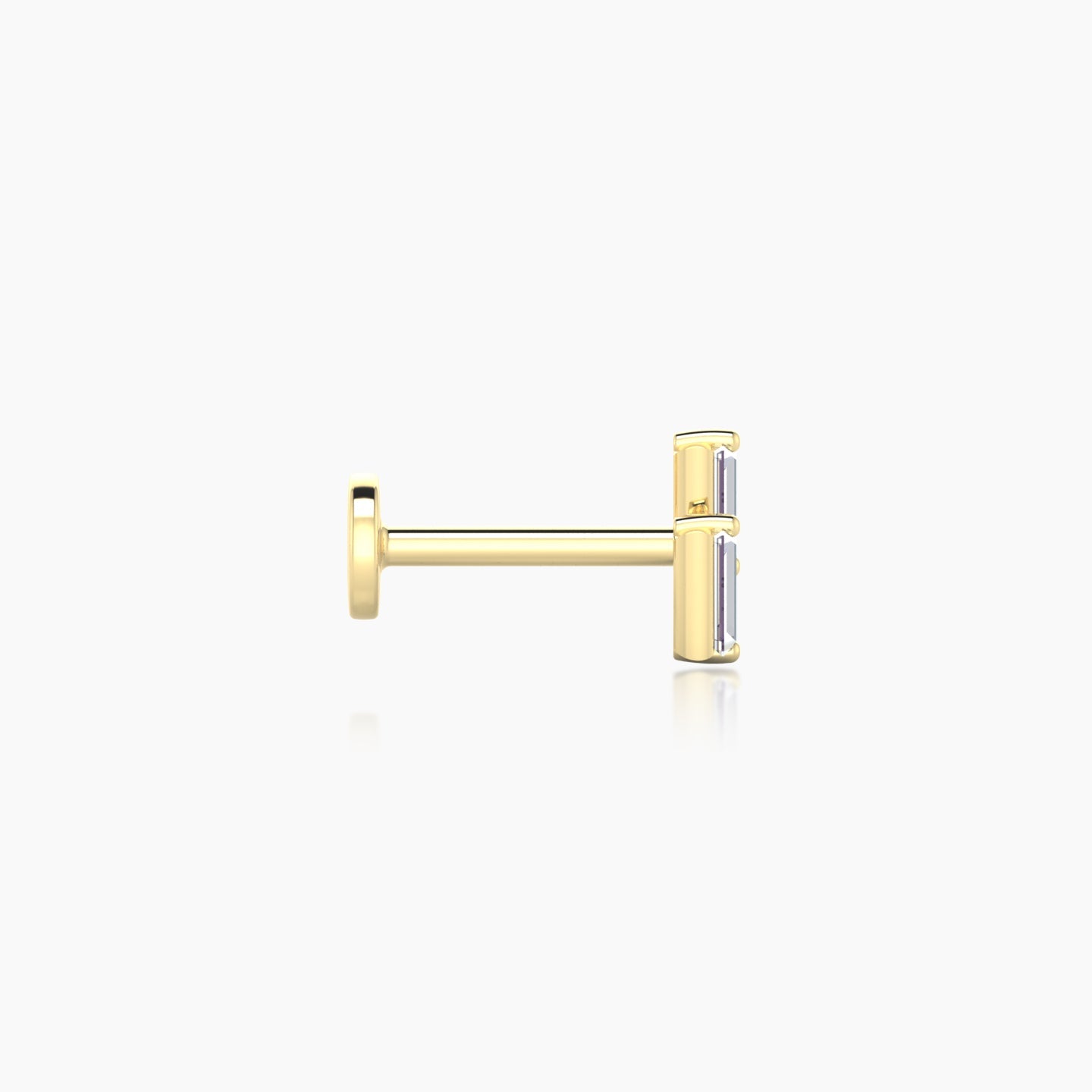 Ceres | 18k Yellow Gold 5 mm 5 mm Diamond Nostril Piercing