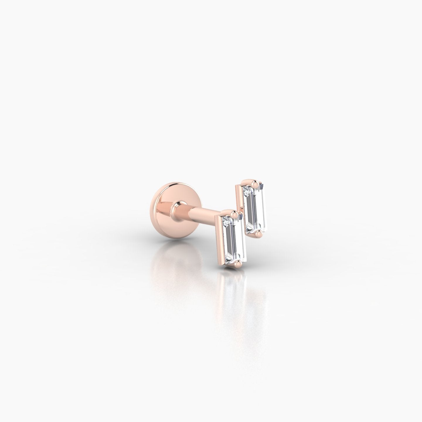 Ceres | 18k Rose Gold 5 mm 5 mm Diamond Piercing