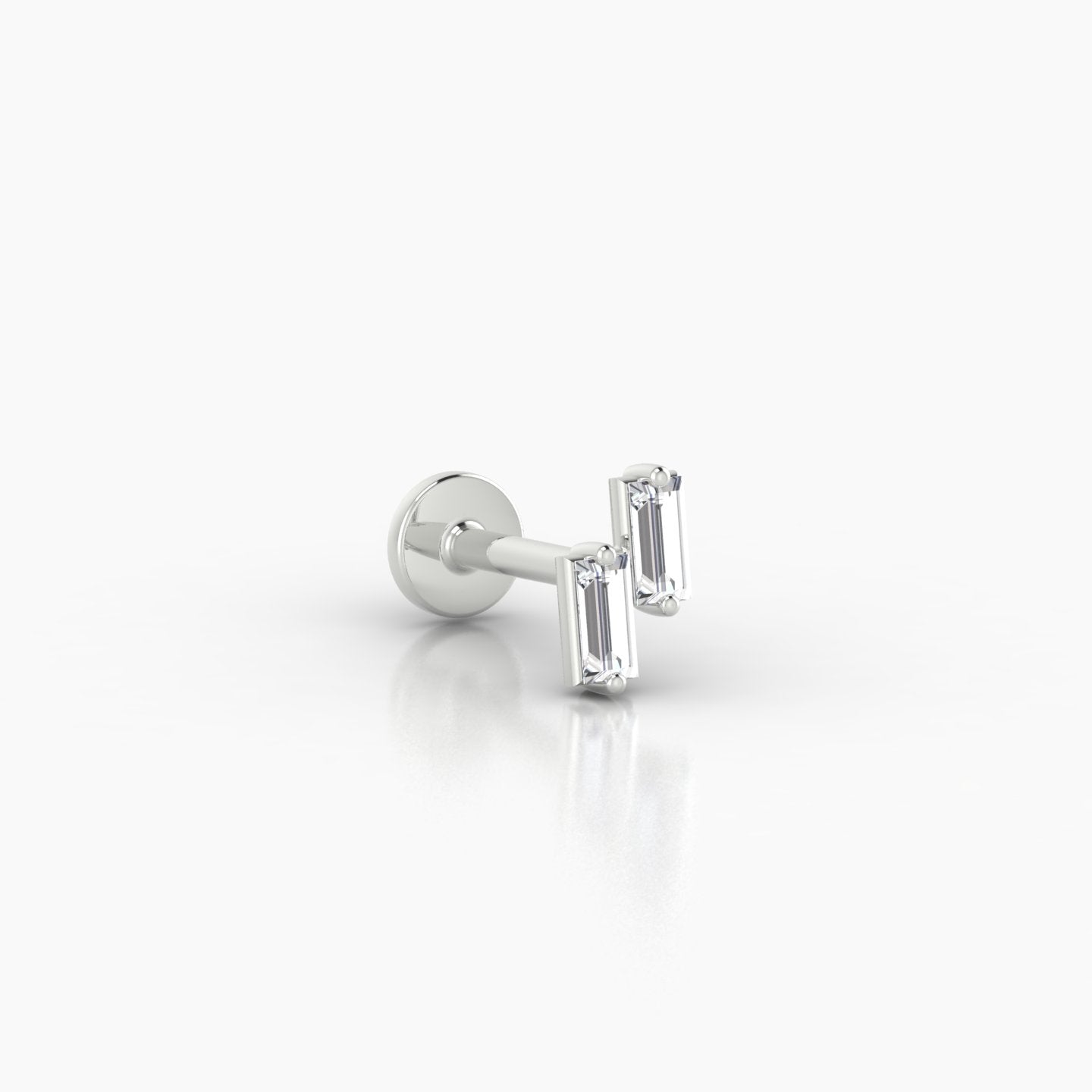 Ceres | 18k White Gold 5 mm 5 mm Diamond Piercing