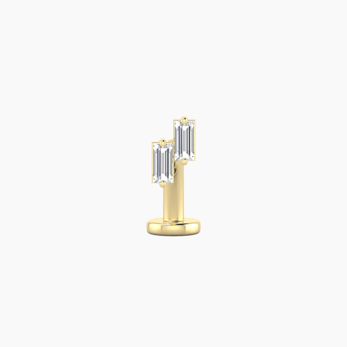 Ceres | 18k Yellow Gold 5 mm 8 mm Diamond Floating Navel Piercing