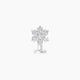 Chloris | Flower Diamond Floating Navel Piercing
