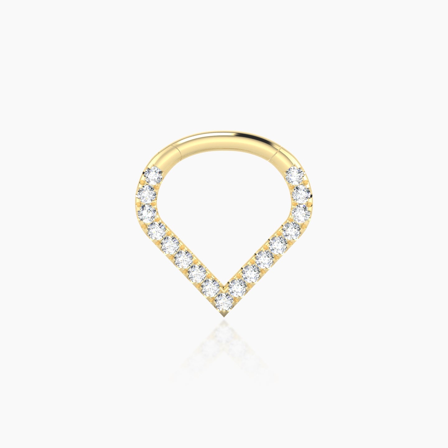 Cora | 18k Yellow Gold 6.5 mm Diamond Daith Piercing