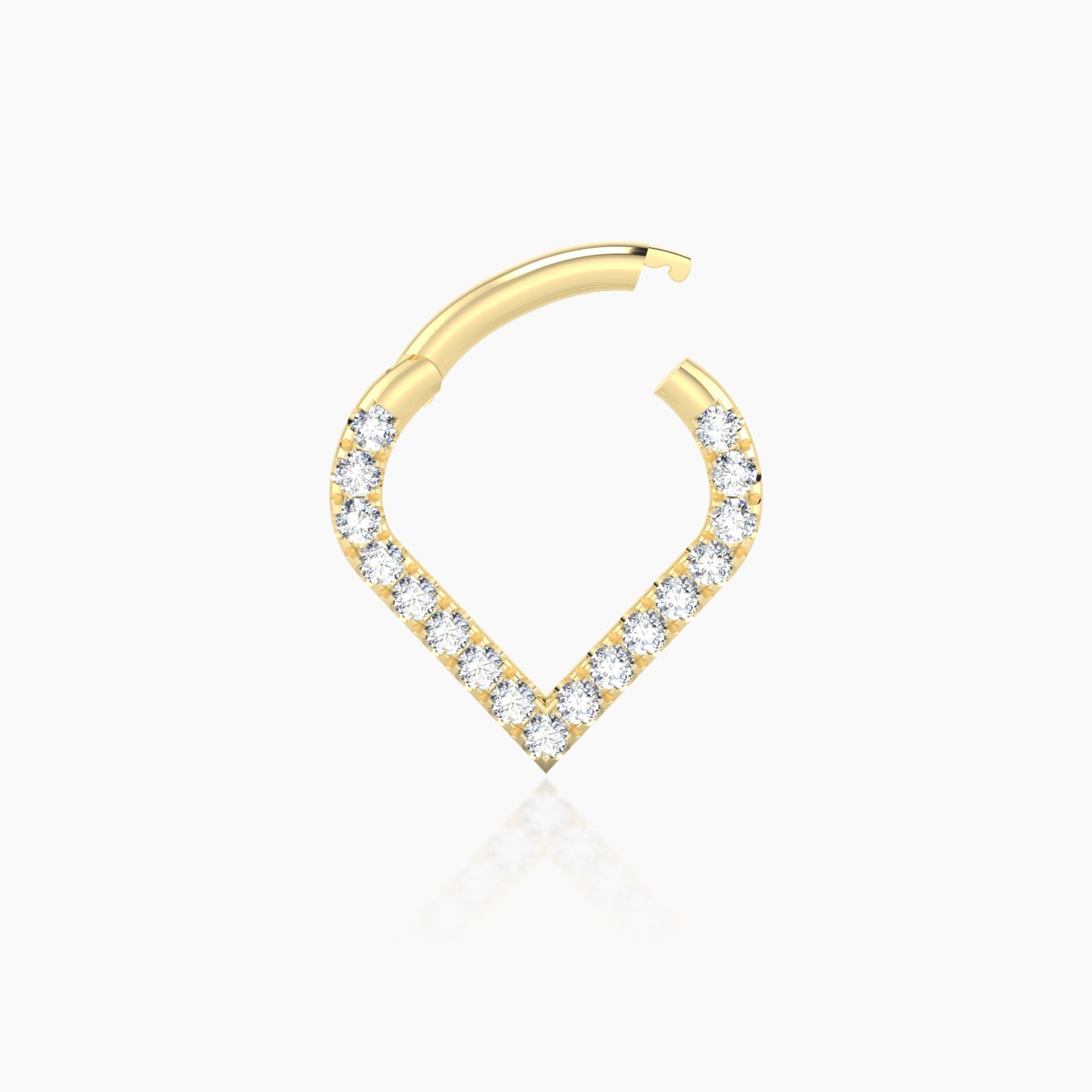 Cora | 18k Yellow Gold 6.5 mm Diamond Daith Piercing