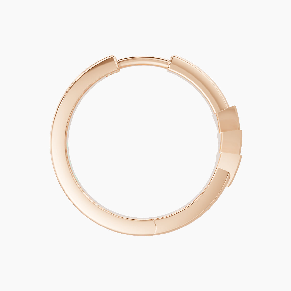 Cybele | 18k Rose Gold 11 mm Diamond Hoop Piercing