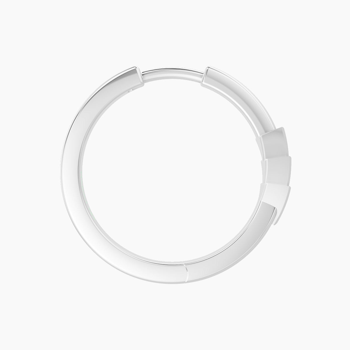 Cybele | 18k White Gold 11 mm Diamond Hoop Piercing