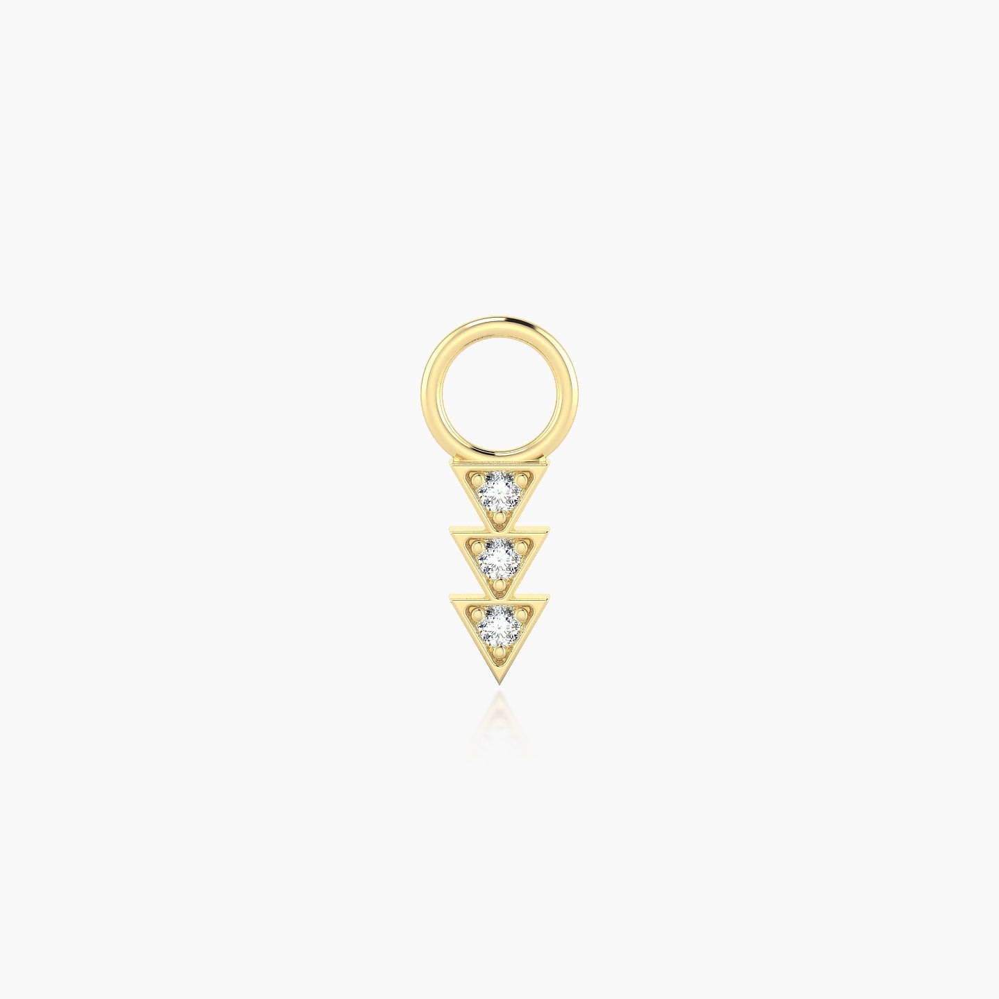 Cybele | 18k Yellow Gold 6 mm Diamond Charm