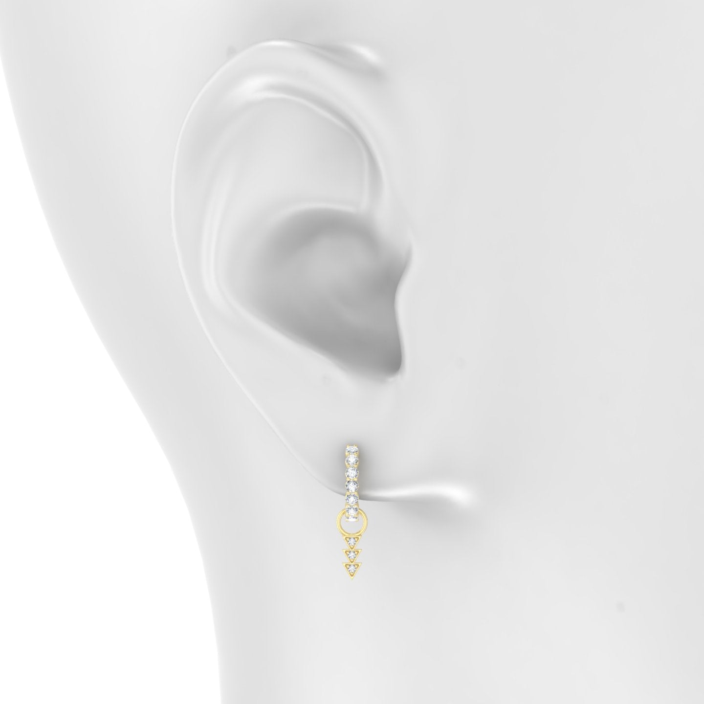 Cybele | 18k Yellow Gold 6 mm Diamond Charm