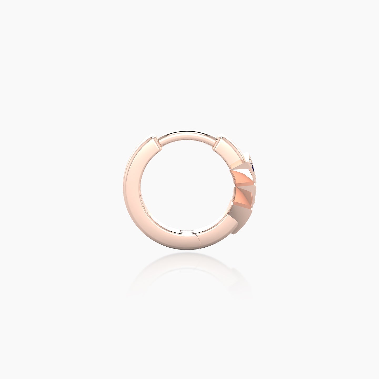 Cybele | 18k Rose Gold 6.5 mm Sapphire Hoop Piercing