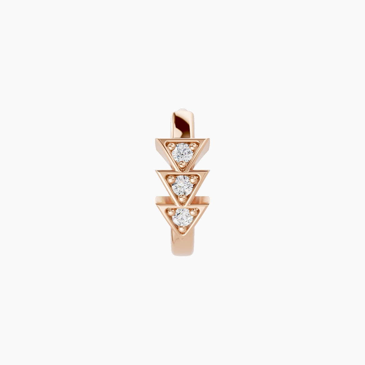 Cybele | 18k Rose Gold 6.5 mm Diamond Nose Ring Piercing