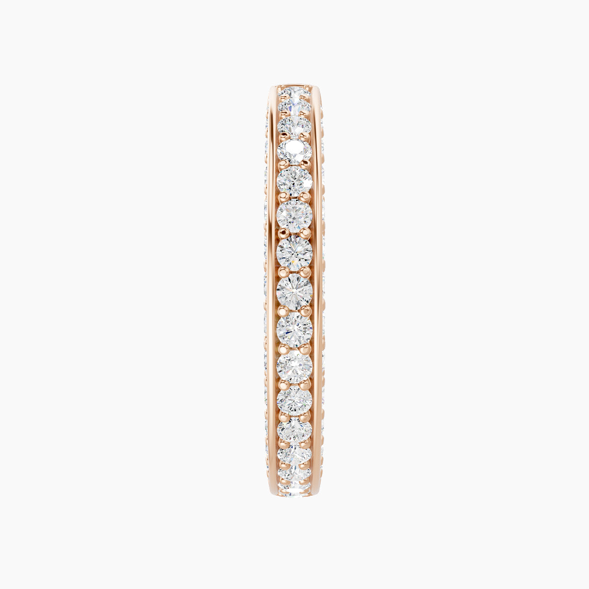 Damia | 18k Rose Gold 11 mm Diamond Hoop Piercing