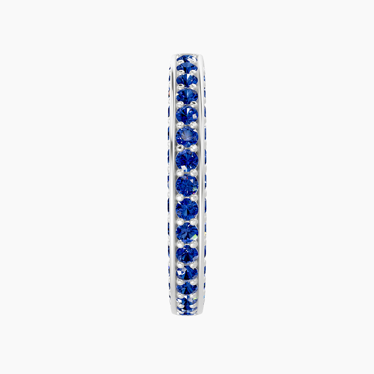 Damia | 18k White Gold 11 mm Sapphire Hoop Piercing