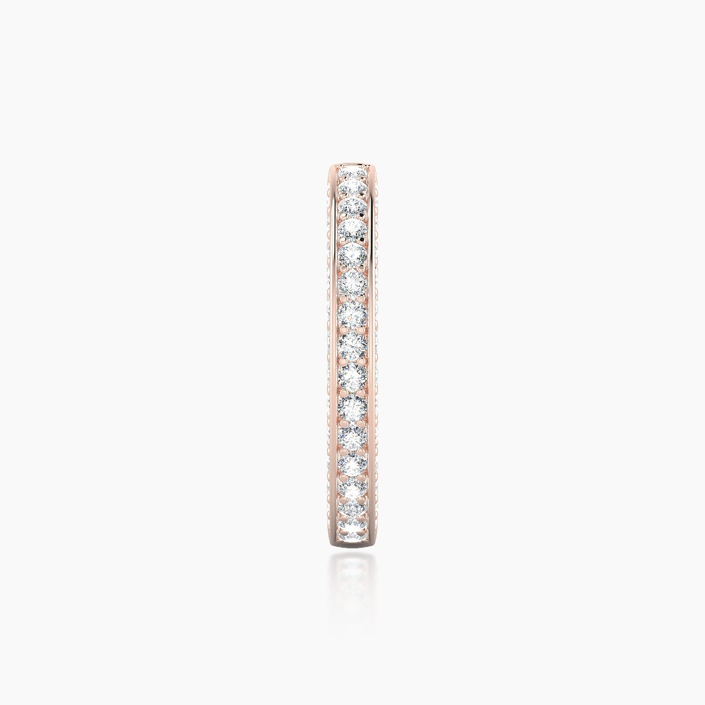 Damia | 18k Rose Gold 11 mm Diamond Hoop Piercing