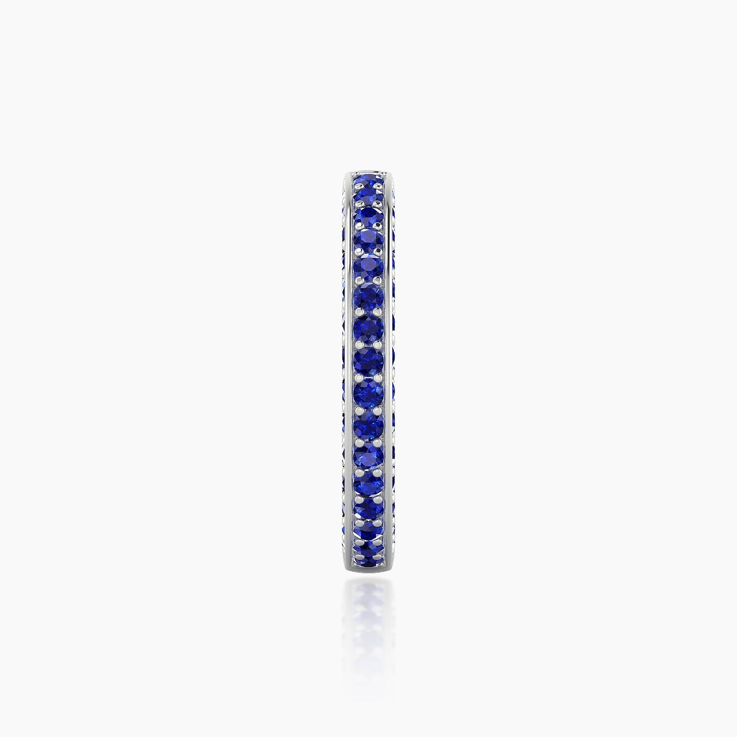 Damia | 18k White Gold 11 mm Sapphire Hoop Piercing