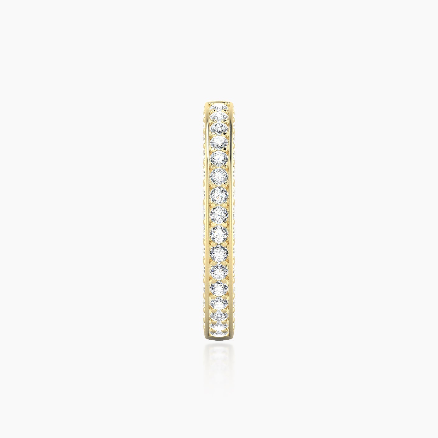 Damia | 18k Yellow Gold 11 mm Diamond Hoop Piercing
