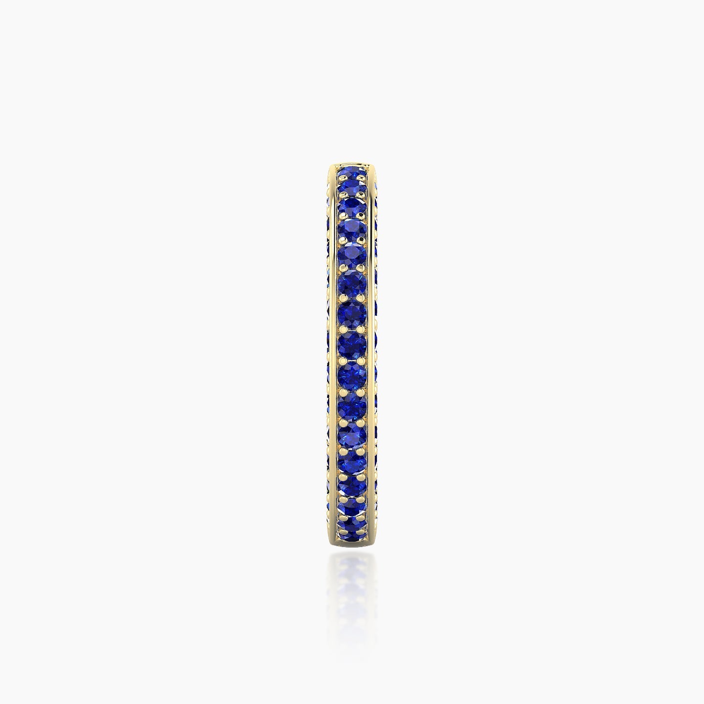 Damia | 18k Yellow Gold 11 mm Sapphire Hoop Piercing